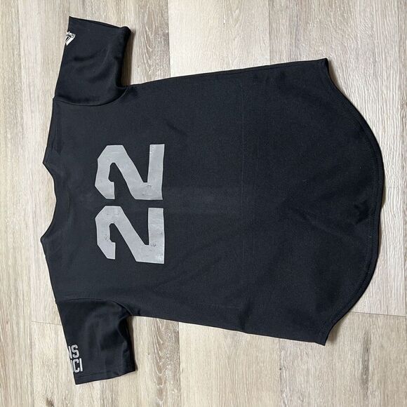 Vintage Majestic MLB Florida Marlins Button Front Jersey Youth Medium Black #22 - Picture 9 of 10